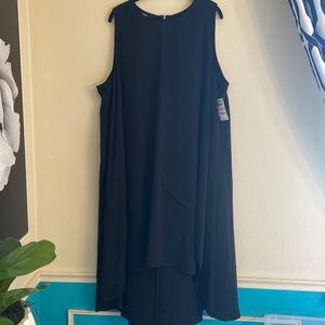 Alfani Plus 22w black hi lo dress